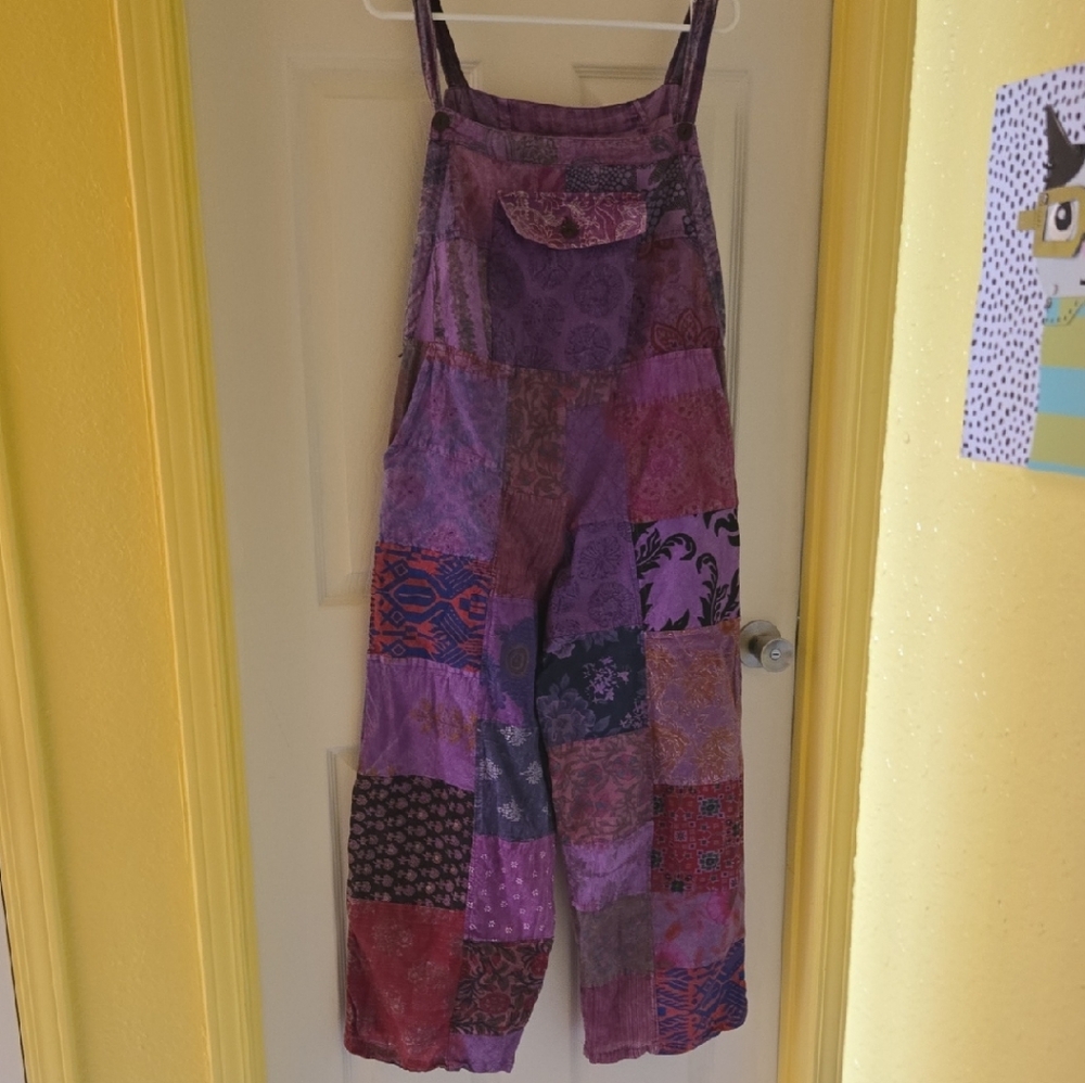 Patchwork Purple Jumpsuit